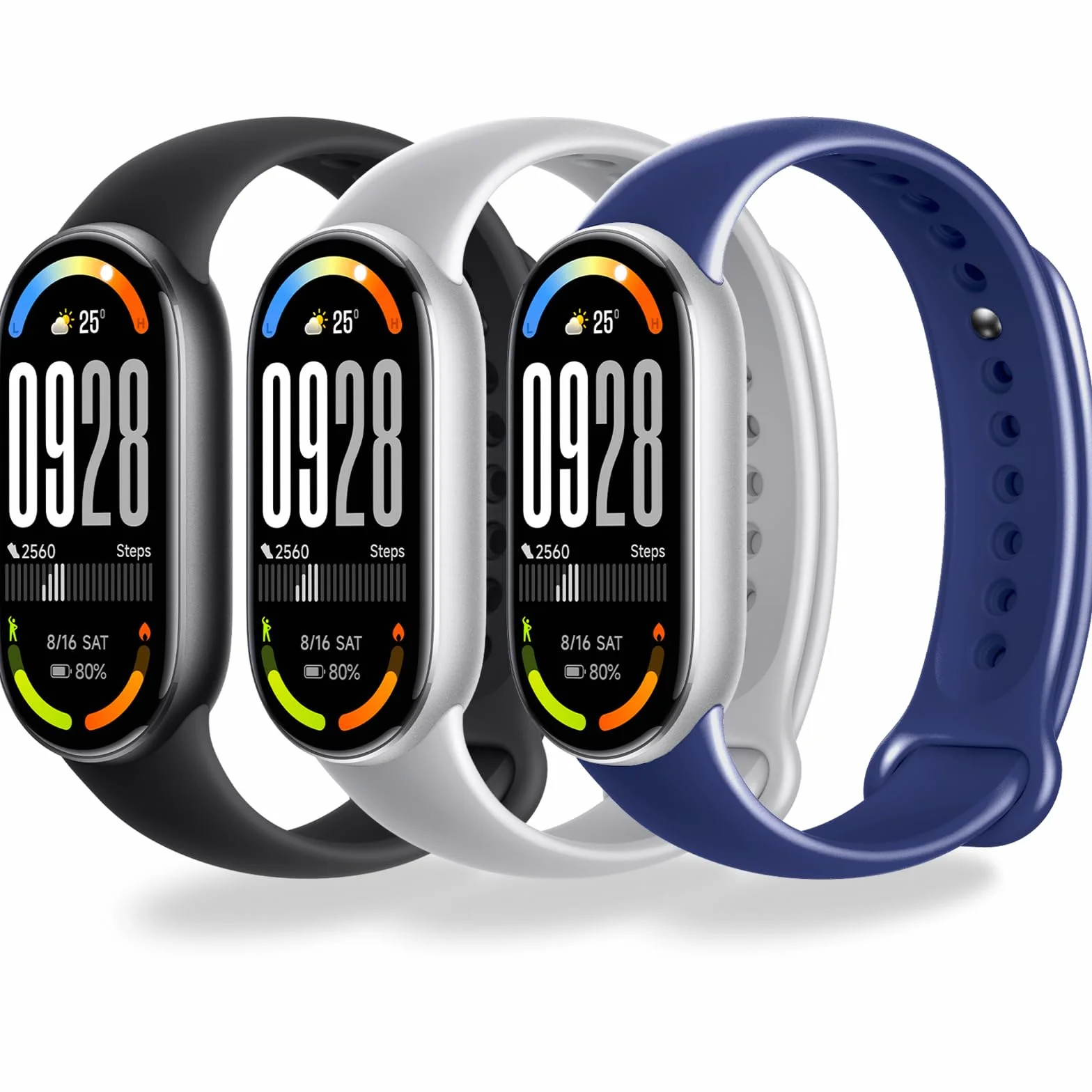 3-10 Sztuki Pasek Kompatybilny z Xiaomi Smart Band 10/9/8, Urodzony do Sportu, Miękki Paski, Szybkie Zwolnienie