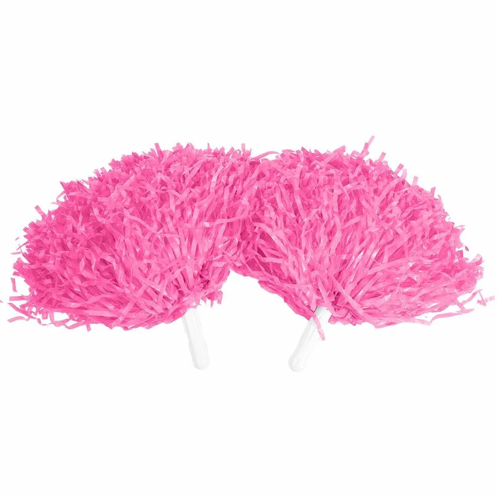 Keenso 2 szt. Cheerleading Poms, Cheerleading Poms Pompony Girl PE Cheerleading Pom Poms Sport Dance Party Przydatne akcesoria Bravo