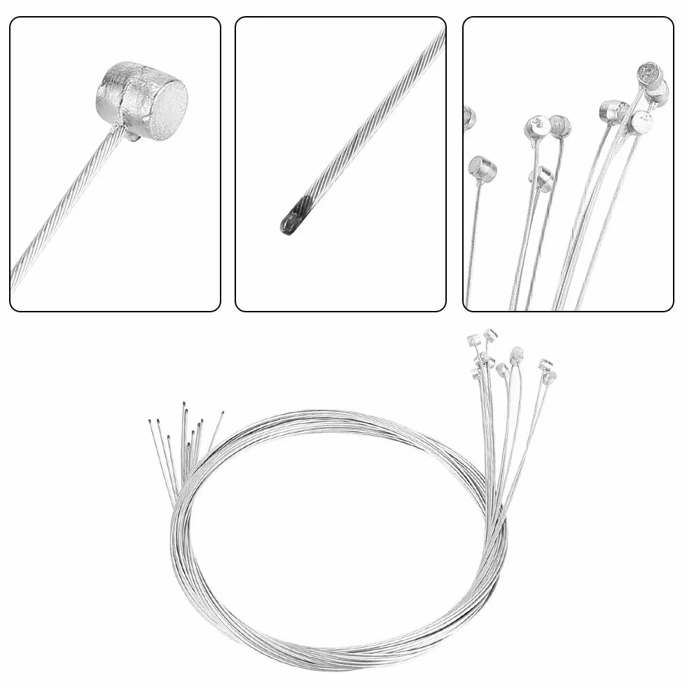 Wymiana przewodu hamulcowego do Cantilever, linka hamulca Cantilever linka hamulcowa, 10 szt. Kabel hamulca rowerowego ycle Przewód hamulcowy Naprawa akcesorium zamienne zamiennik do roweru szosowego górskiego-2M długości