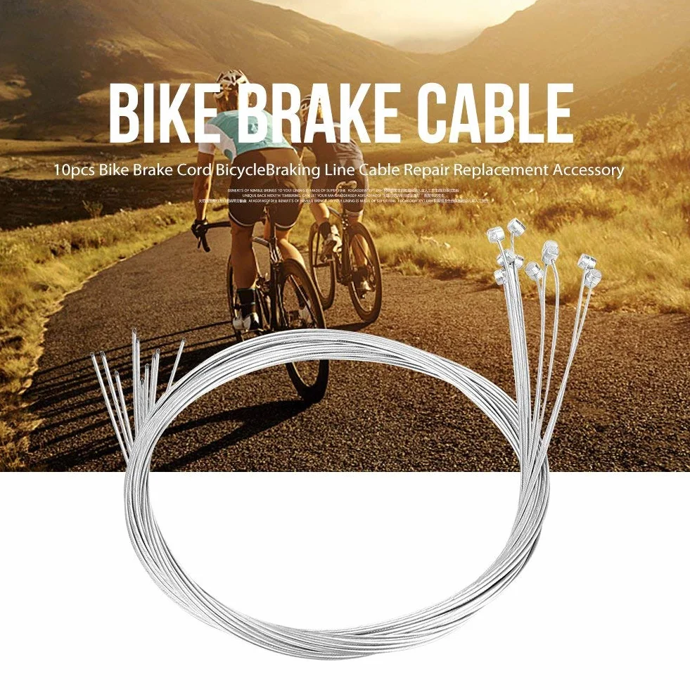 Wymiana przewodu hamulcowego do Cantilever, linka hamulca Cantilever linka hamulcowa, 10 szt. Kabel hamulca rowerowego ycle Przewód hamulcowy Naprawa akcesorium zamienne zamiennik do roweru szosowego górskiego-2M długości