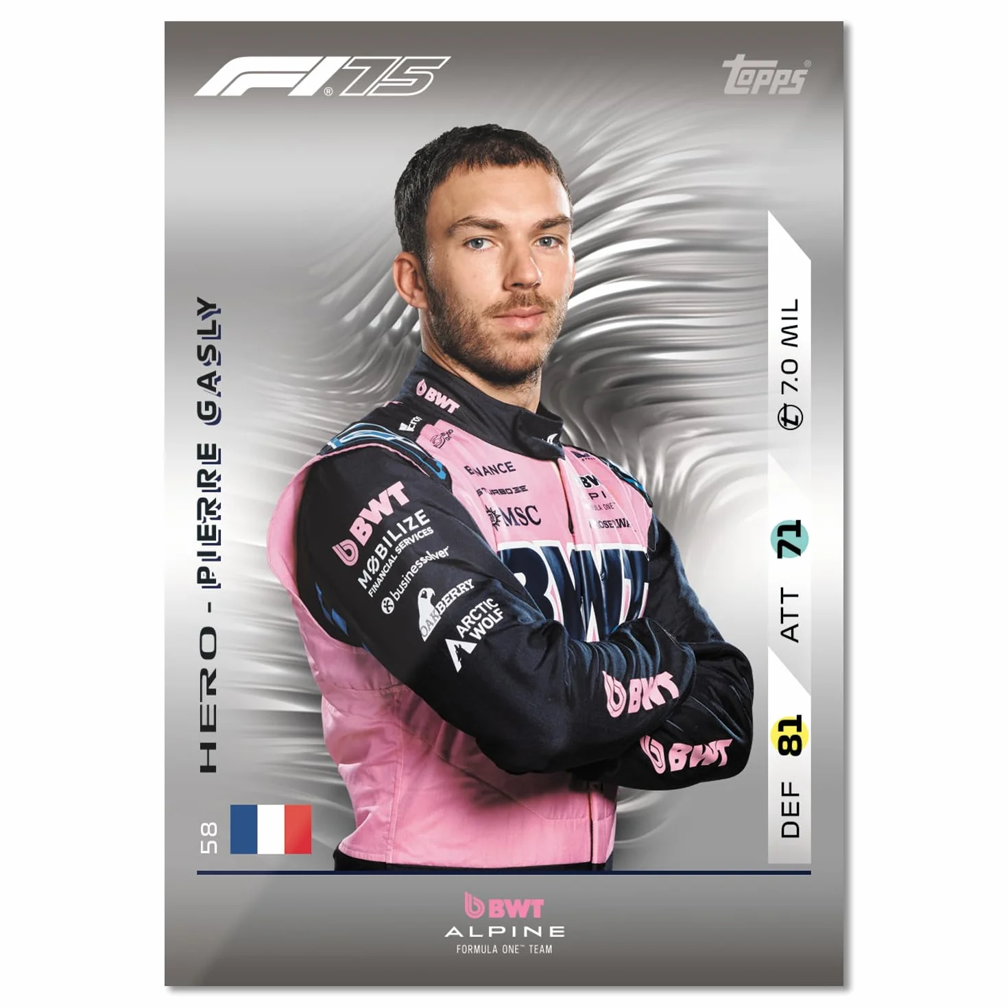 Topps Turbo Attax Formula 1 2025 – Diamond Edition Mega Tin – zawiera 66 kart, w tym 6 kart LE i 5 ekskluzywnych elementów. Legend Relics w puszkach na szczęście