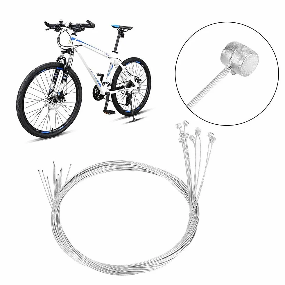 Wymiana przewodu hamulcowego do Cantilever, linka hamulca Cantilever linka hamulcowa, 10 szt. Kabel hamulca rowerowego ycle Przewód hamulcowy Naprawa akcesorium zamienne zamiennik do roweru szosowego górskiego-2M długości