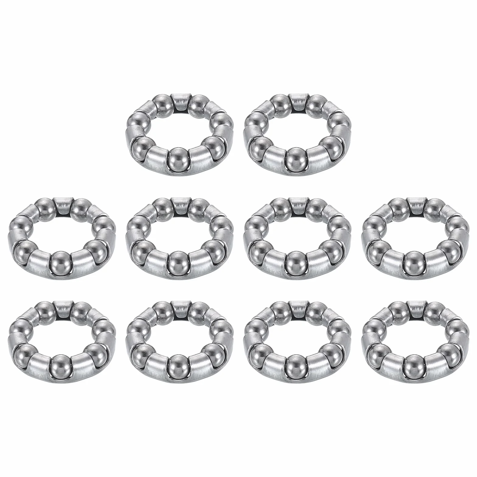 QUARKZMAN Korba rowerowa, łożysko kulkowe 3/16 cala (5 mm) x 7 kul, 10 sztuk zapasowych łożysk kulkowych do naprawy łożysk suportu rowerowego