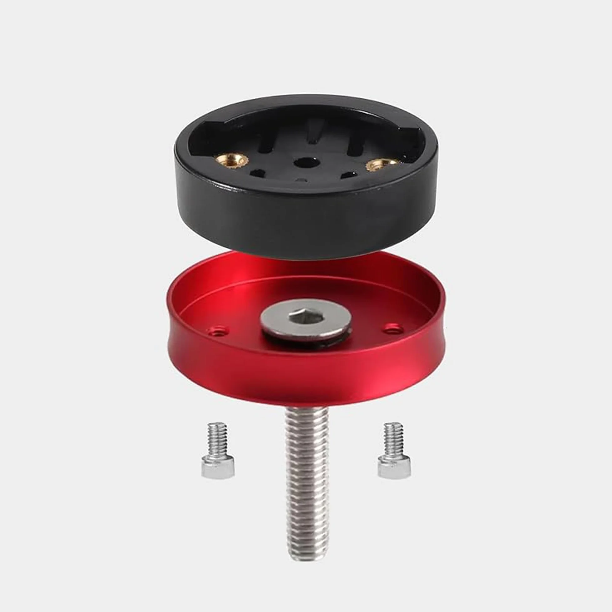 Support Guidon Vélo Compatible Avec Garmin, Support D'Ordinateur De Vélo Vtt Compatible, Avec Gar-Min Edge 200 500 510 520 800 810 1000(Rouge)