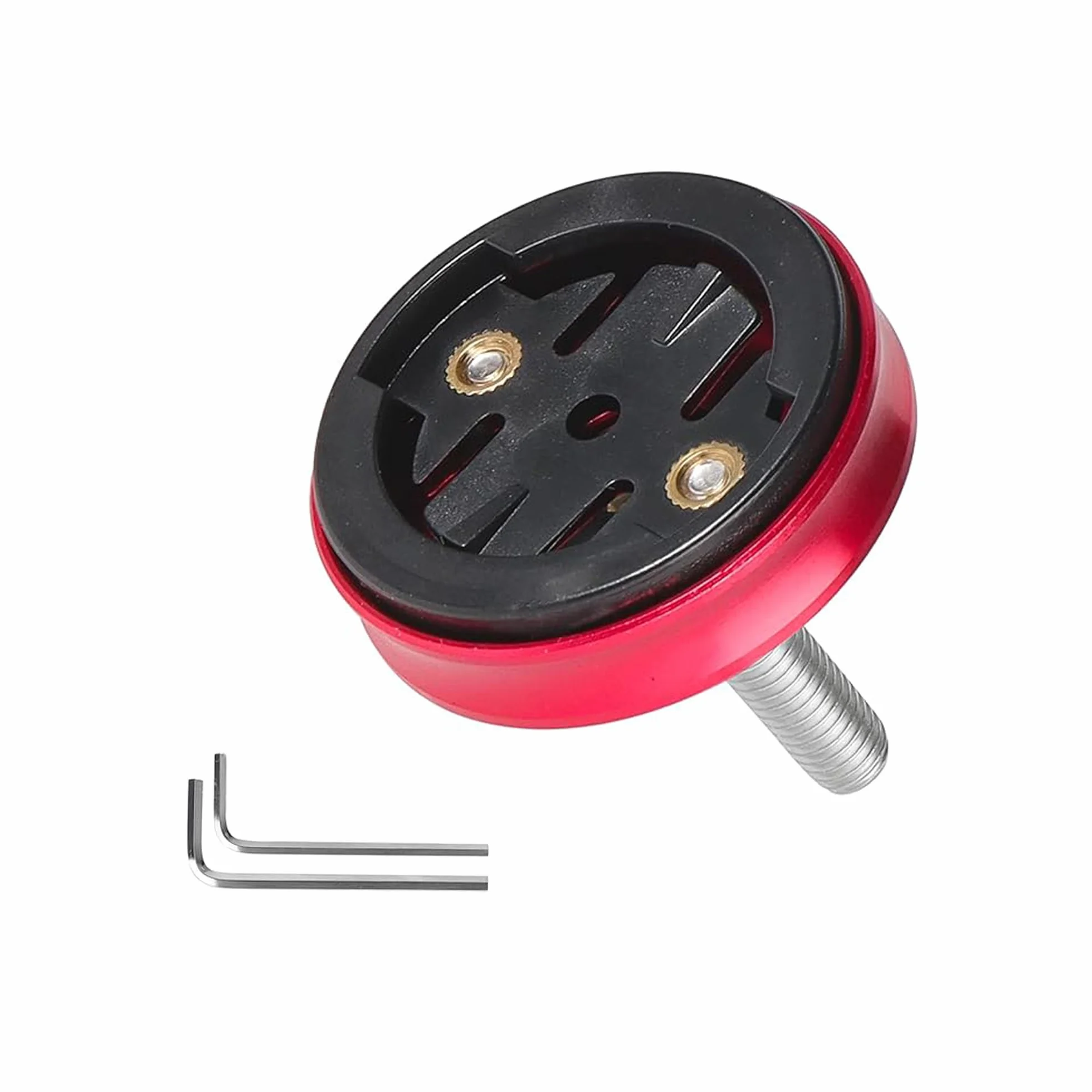 Support Guidon Vélo Compatible Avec Garmin, Support D'Ordinateur De Vélo Vtt Compatible, Avec Gar-Min Edge 200 500 510 520 800 810 1000(Rouge)