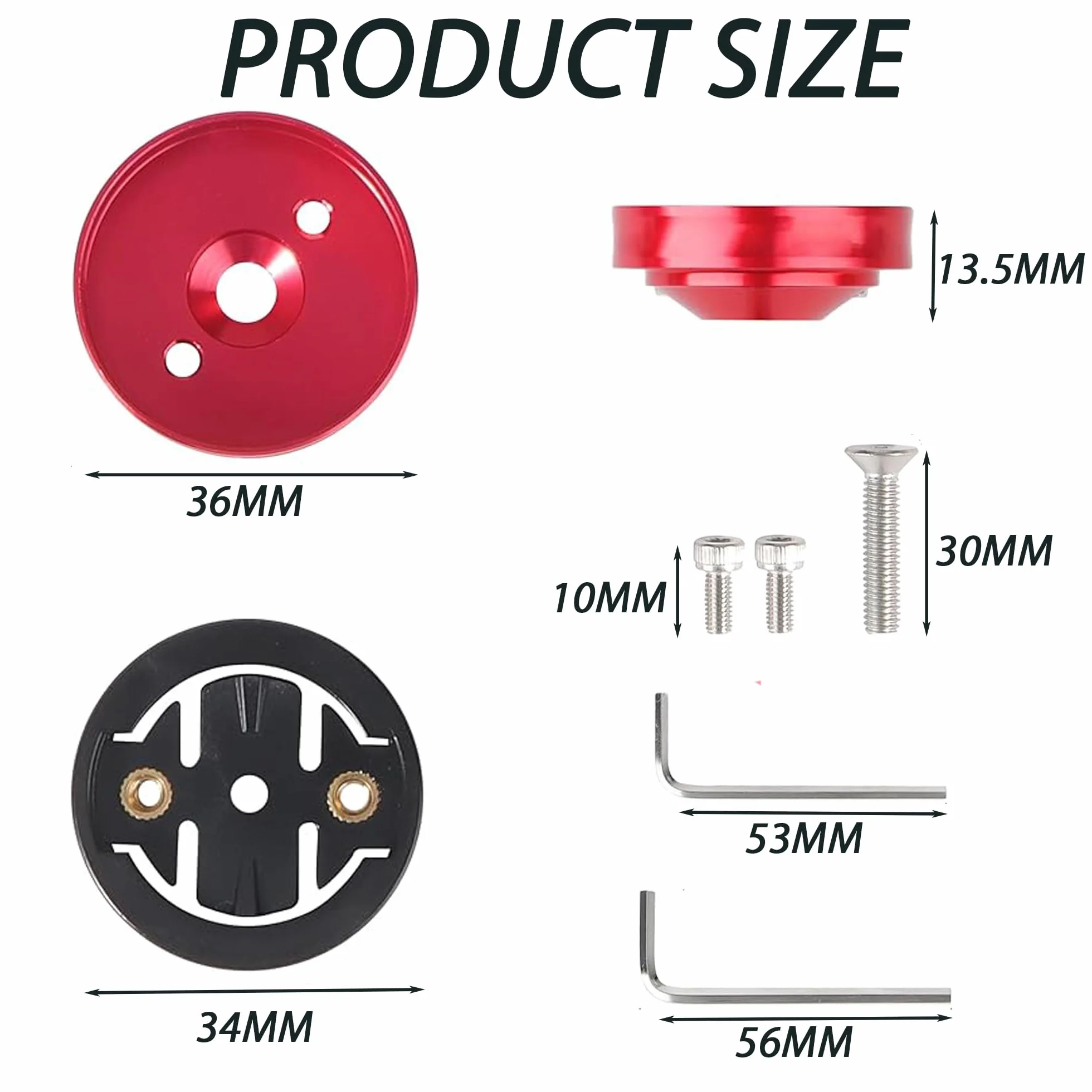 Support Guidon Vélo Compatible Avec Garmin, Support D'Ordinateur De Vélo Vtt Compatible, Avec Gar-Min Edge 200 500 510 520 800 810 1000(Rouge)