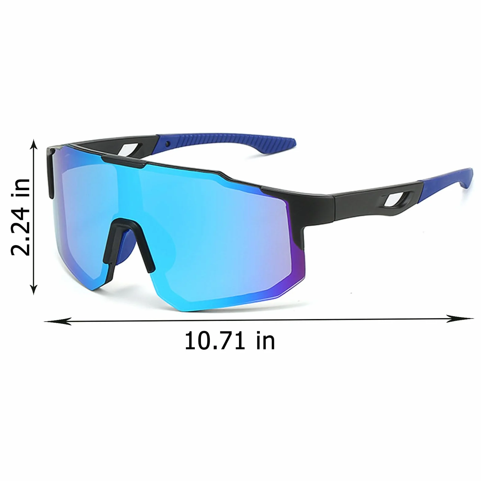 Kiuiom Damskie męskie okulary rowerowe, sportowe okulary przeciwsłoneczne, okulary sportowe do aktywności na świeżym powietrzu, UV400, okulary rowerowe polaryzacyjne, okulary przeciwsłoneczne do jazdy