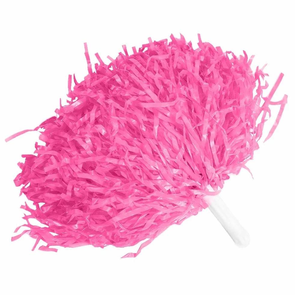 Keenso 2 szt. Cheerleading Poms, Cheerleading Poms Pompony Girl PE Cheerleading Pom Poms Sport Dance Party Przydatne akcesoria Bravo