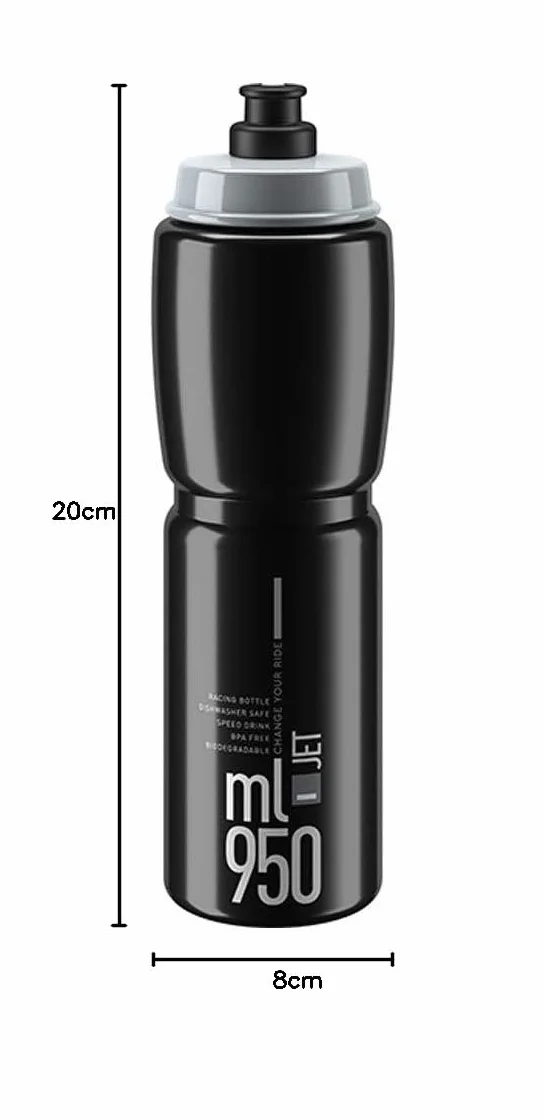Elite Jet Biodegradowalne logo szare czarne 950 ml, 709708