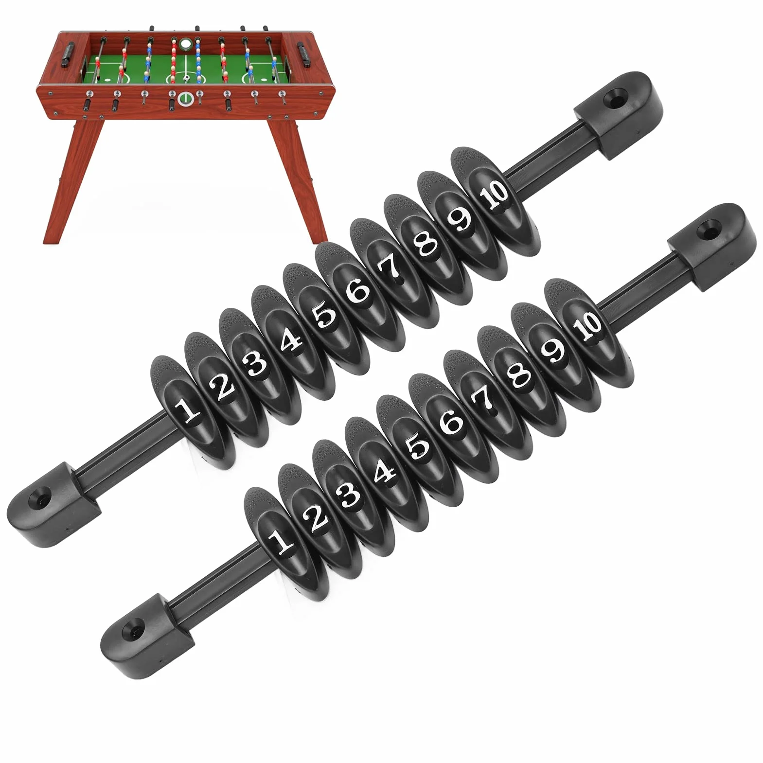 Falokolla Score Counter, 2pcs Universal Table Football Painting Unit Score Pancing dla Standardowych Stoły Piłkarki