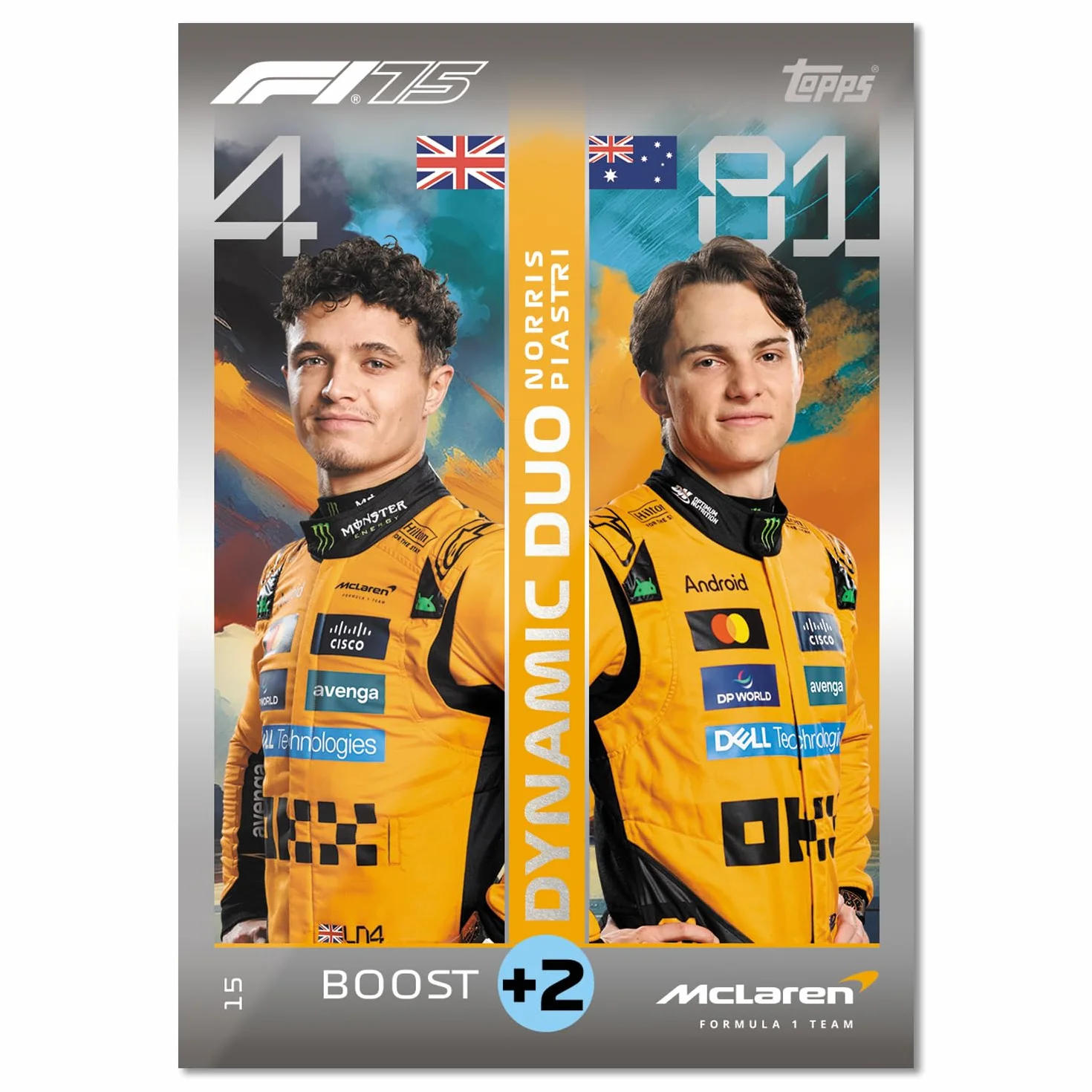 Topps Turbo Attax Formula 1 2025 – Diamond Edition Mega Tin – zawiera 66 kart, w tym 6 kart LE i 5 ekskluzywnych elementów. Legend Relics w puszkach na szczęście