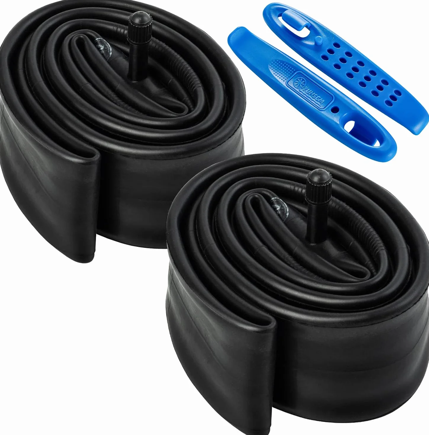 YunSCM 29-calowe rury rowerowe kompatybilne z 29 x 1,9 / 1,95 / 2,10 / 2,125 / 2,2 / 2,3 / 2,35 A/V 32 mm rury rowerowe MTB 2 sztuki