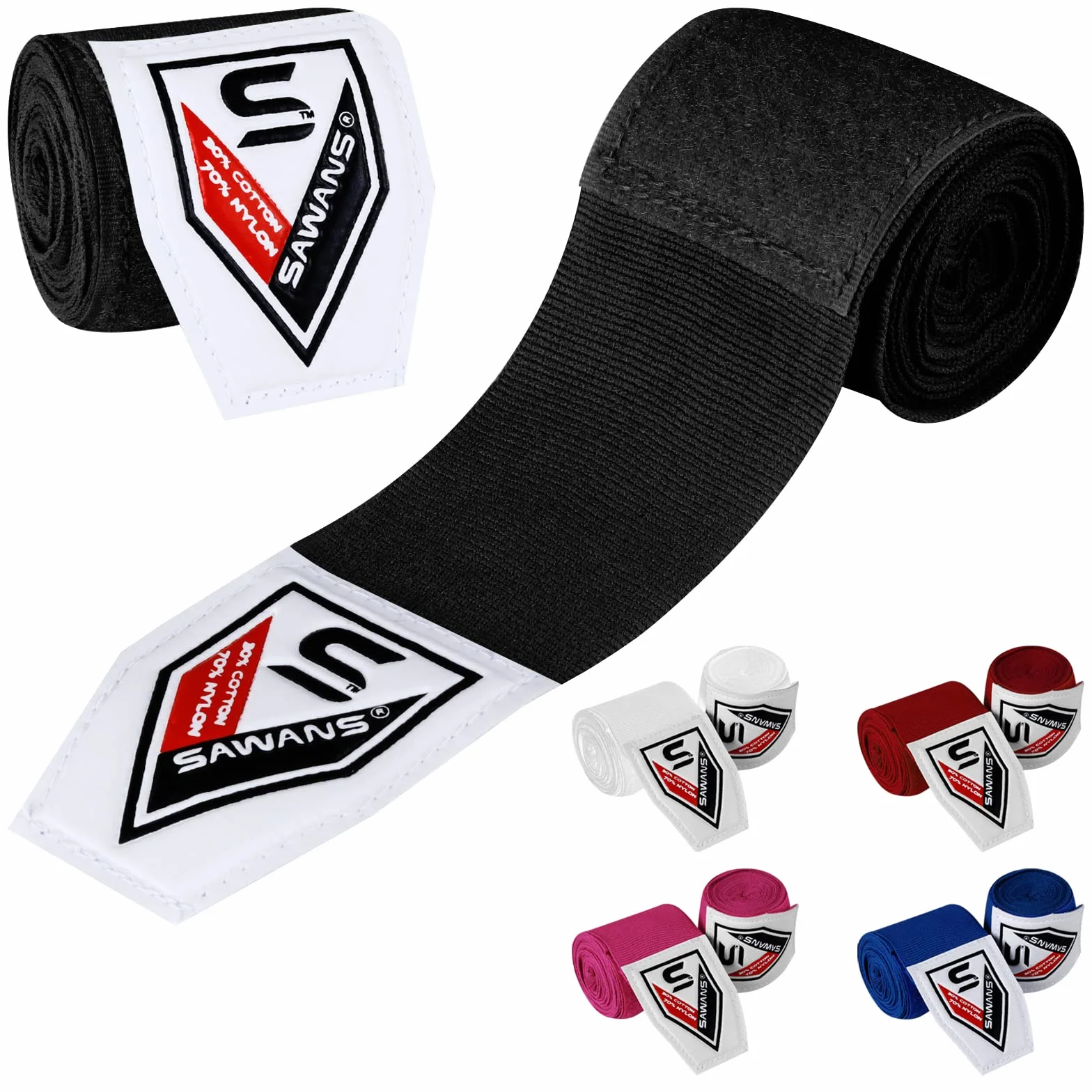 Boks opaski na ręce bandaże sztuki walki rękawice wewnętrzne wykrawanie MMA 2,5 3,5 4,5 m paski podtrzymujące nadgarstek elastyczna torba treningowa sporty walki pod kostkami rękawice ochronne