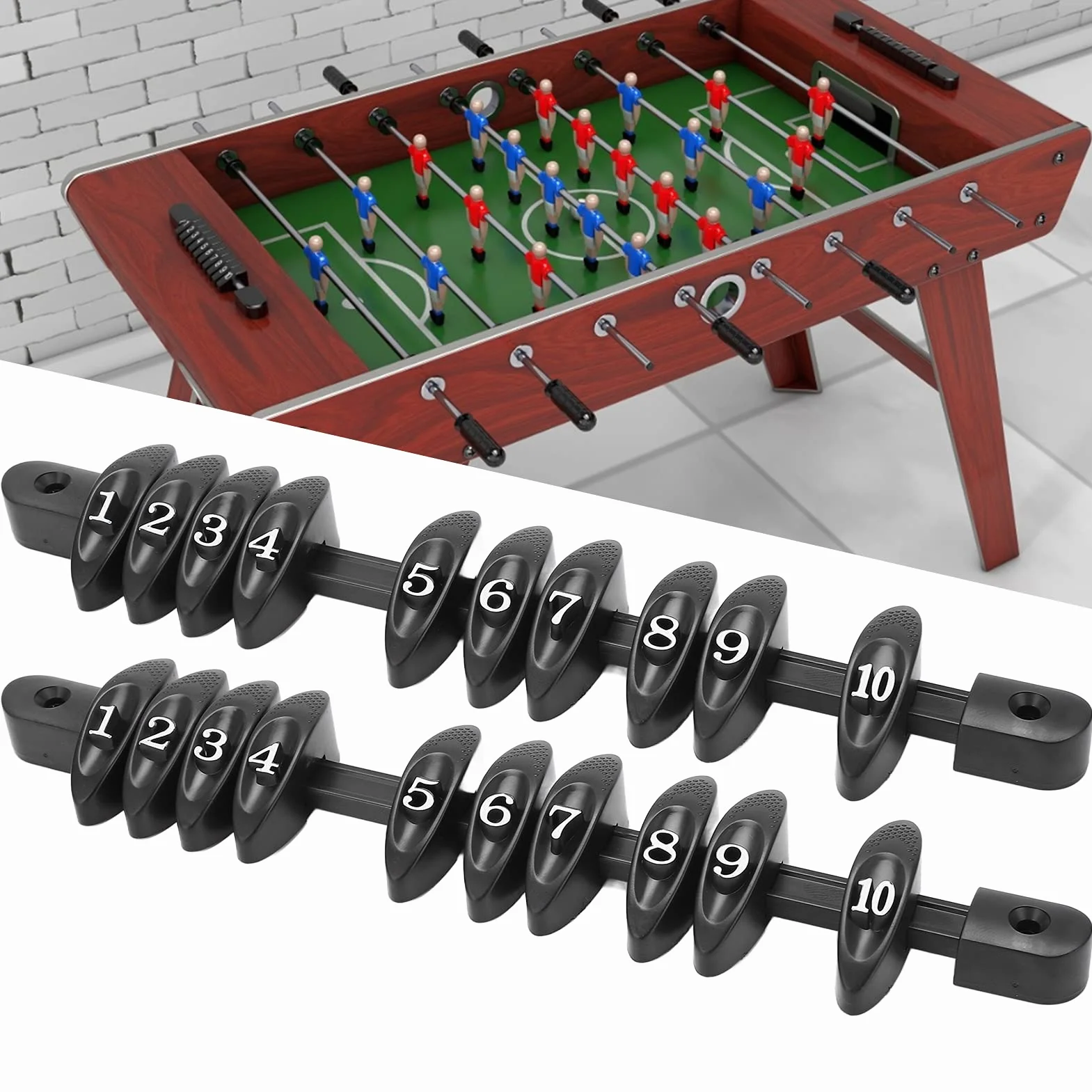 Falokolla Score Counter, 2pcs Universal Table Football Painting Unit Score Pancing dla Standardowych Stoły Piłkarki