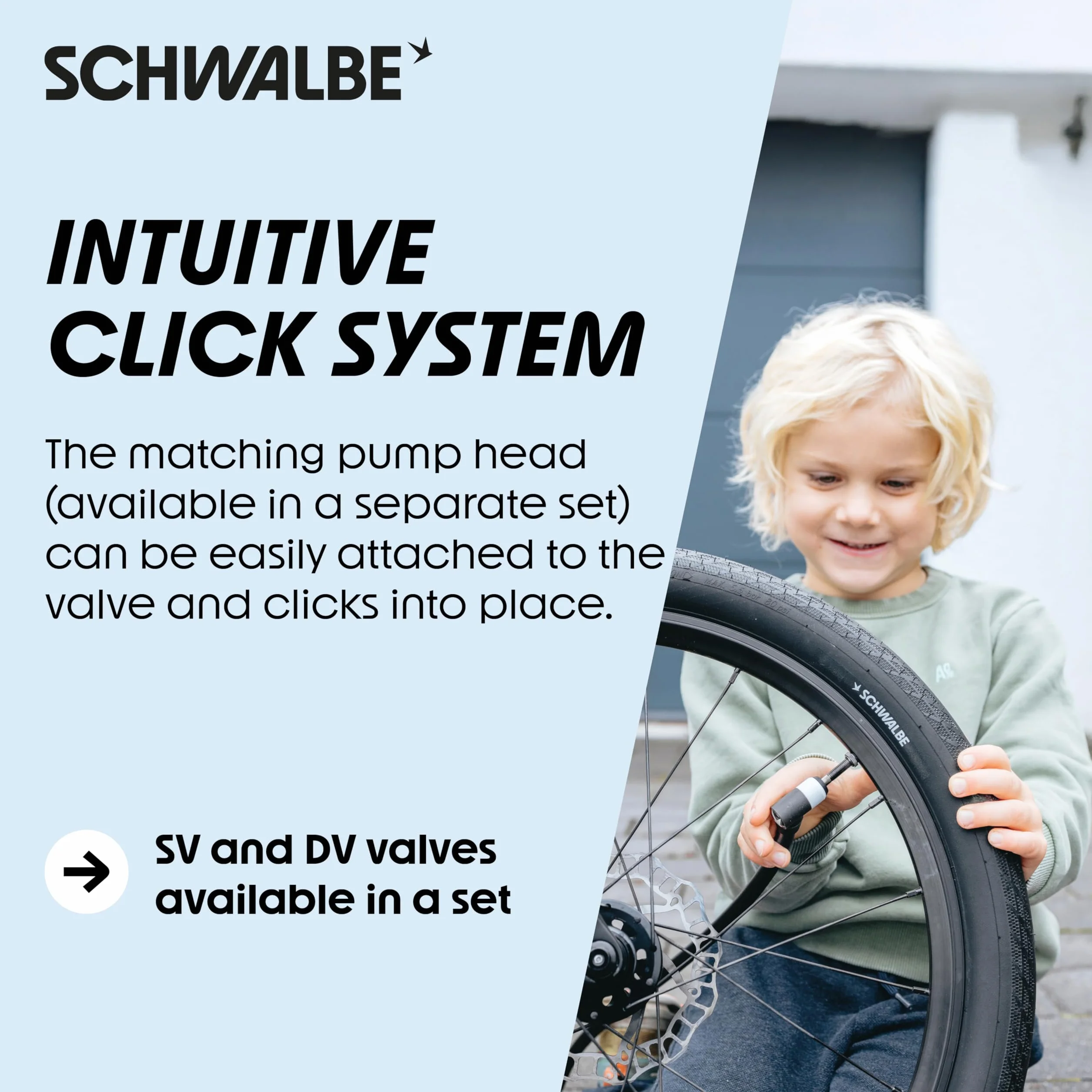 Schwalbe Clik Valve - nakładka na wentyl rowerowy, SV-SCV Conversion Kit (Valve Only)